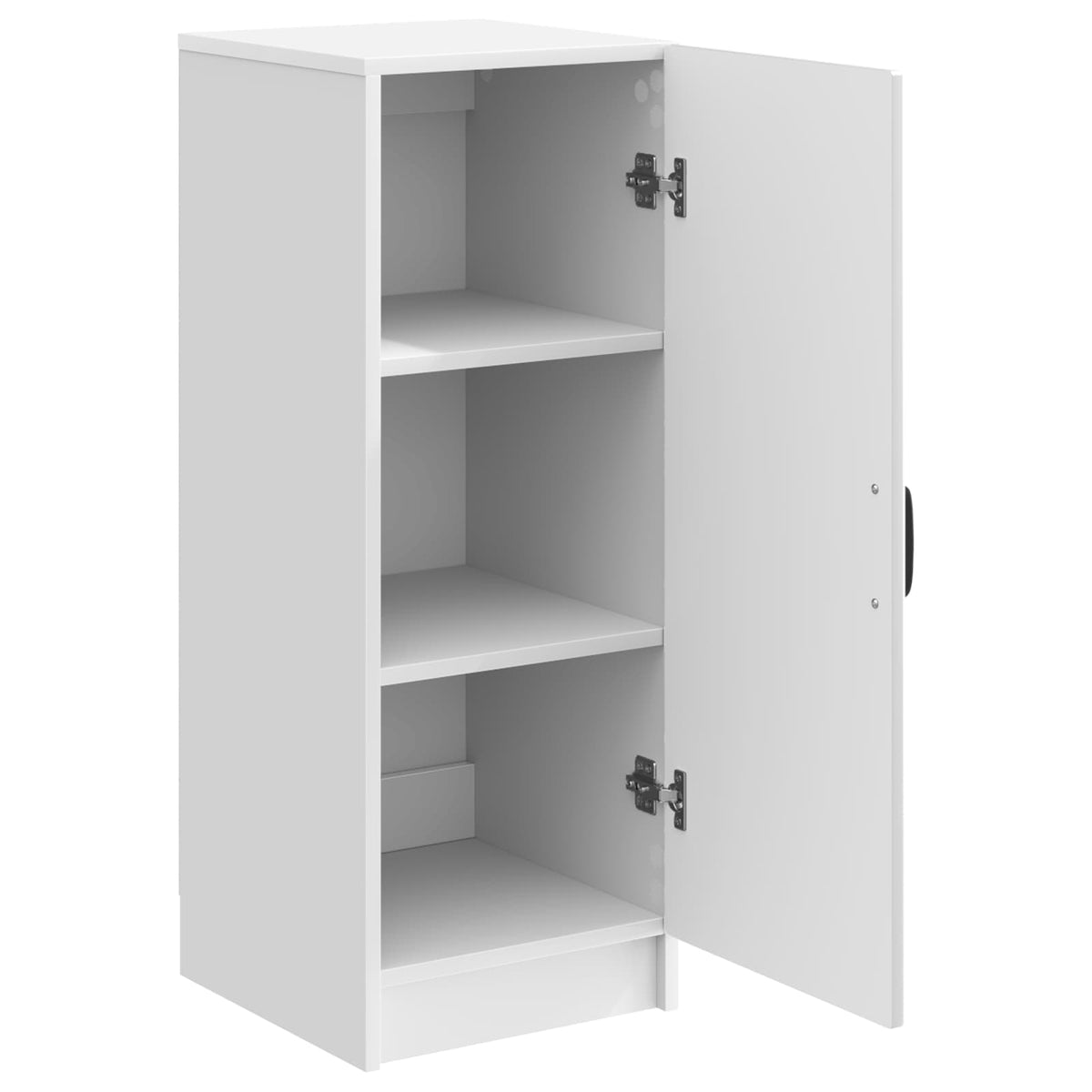 Sideboard Hvid højglans 33 x 34,5 x 87 cm Konstrueret træ