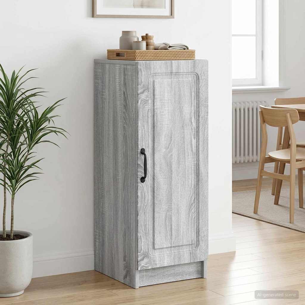 Sideboard Grå sonoma-eg 33 x 34,5 x 87 cm Konstrueret træ