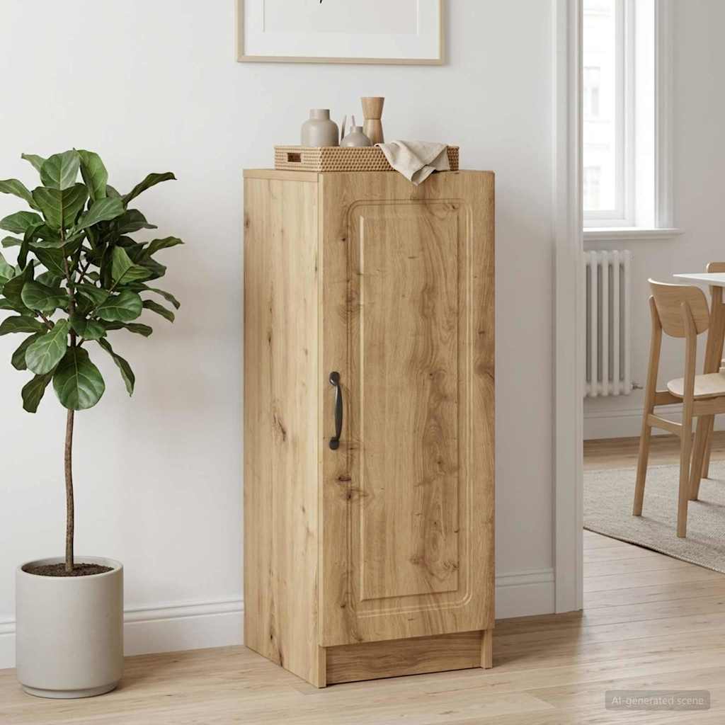 Sideboard Artisan-eg 33 x 34,5 x 87 cm Konstrueret træ