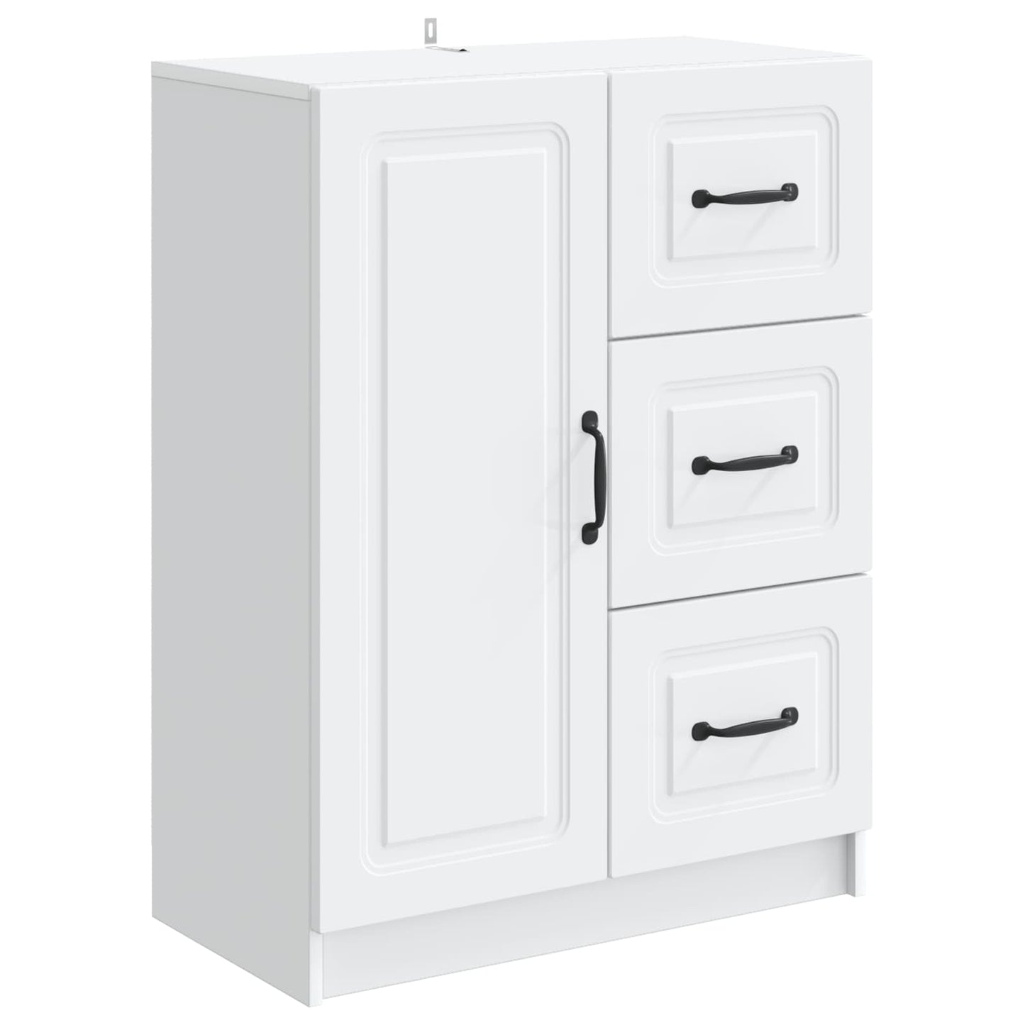 Sideboard Hvid 66 x 34,5 x 87 cm Konstrueret træ