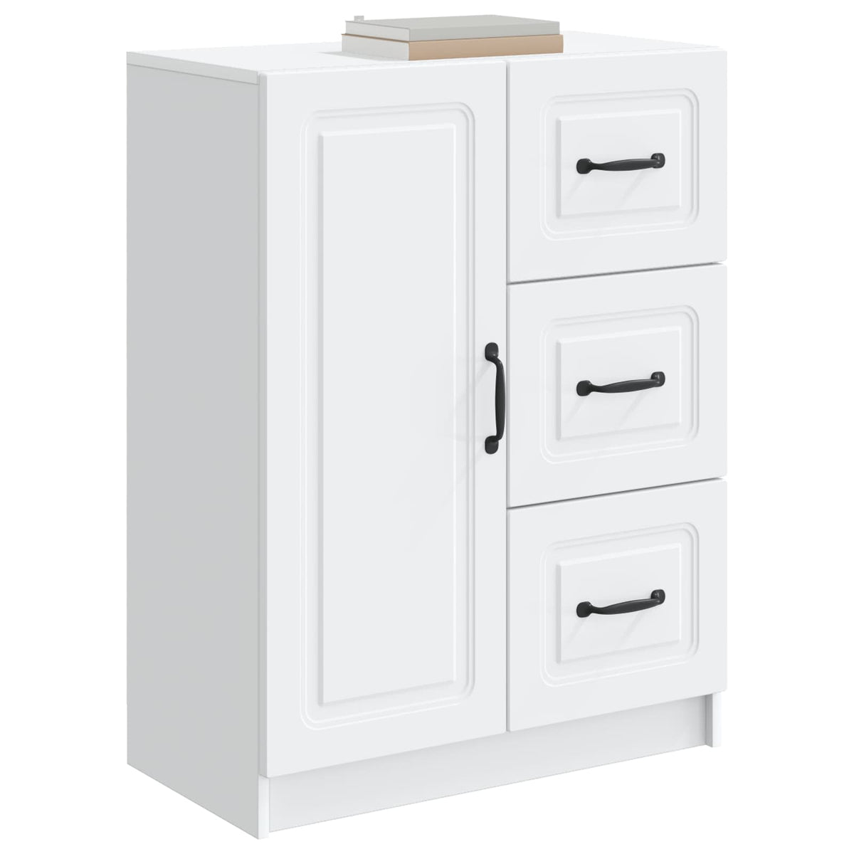 Sideboard Hvid 66 x 34,5 x 87 cm Konstrueret træ