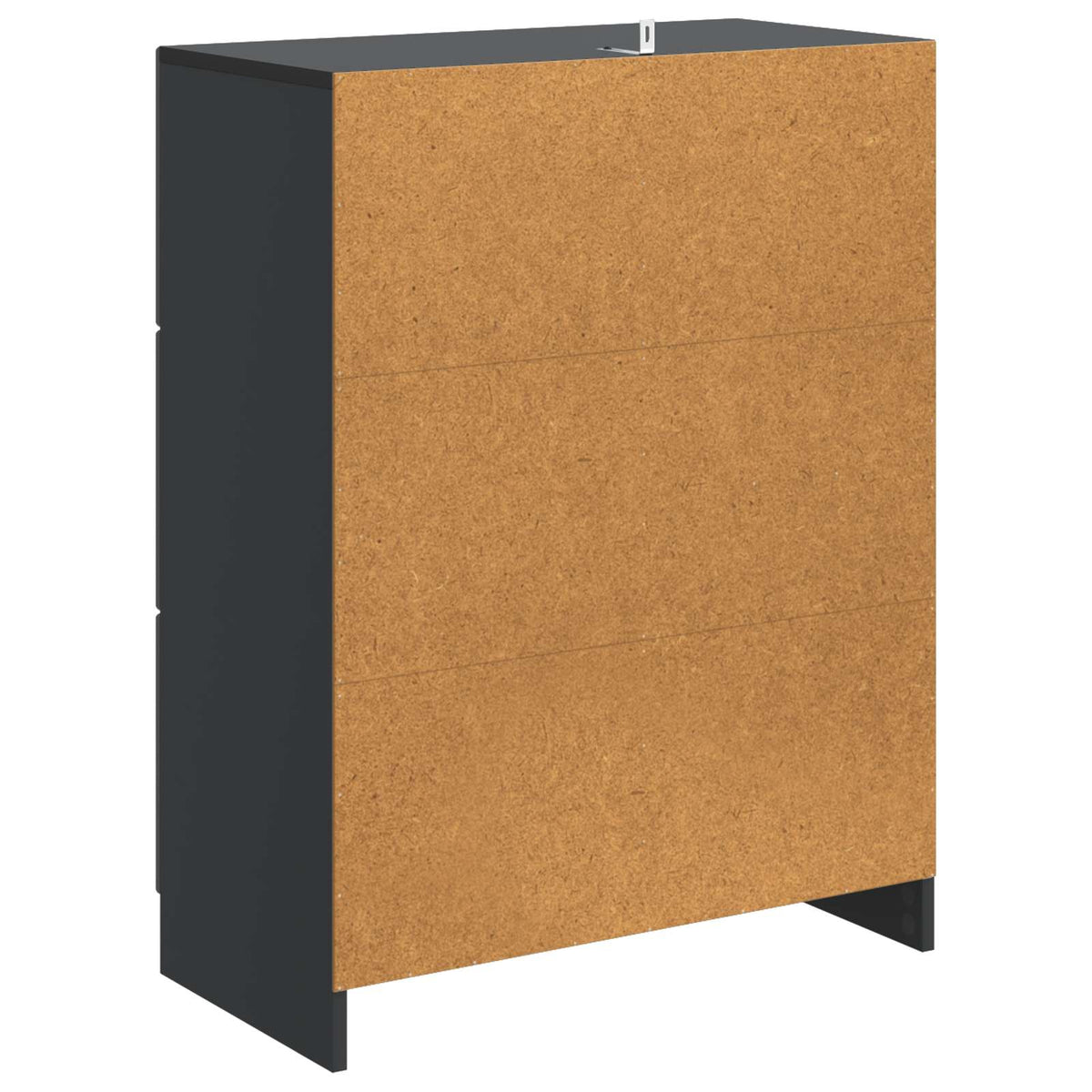 Sideboard med skuffe Sort 66 x 34,5 x 87 cm Konstrueret træ