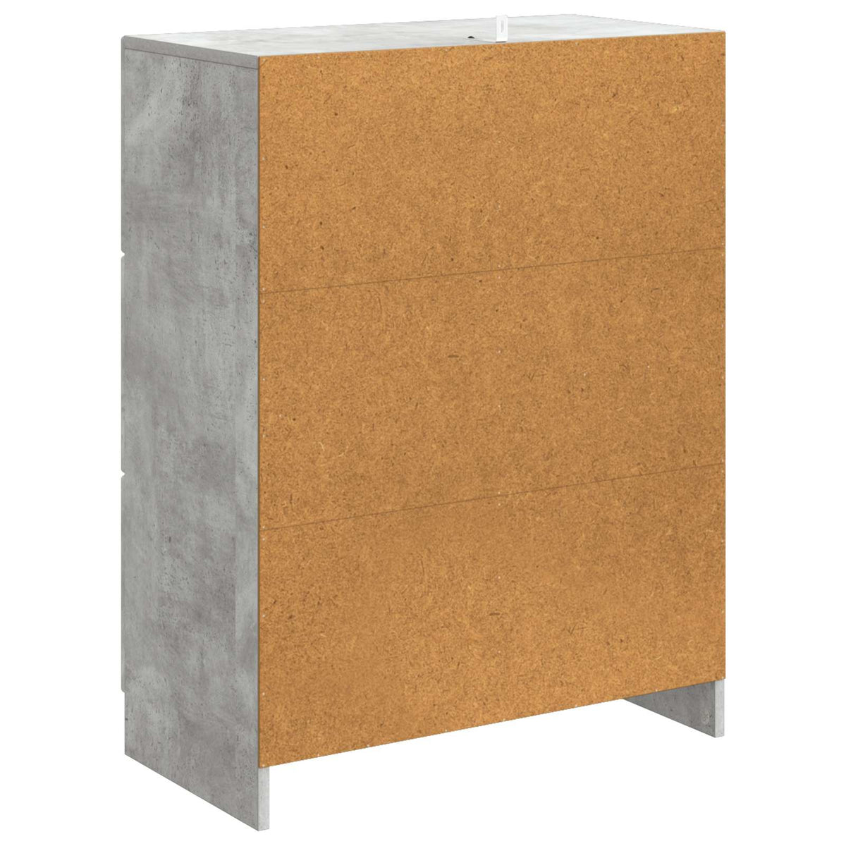 Sideboard med skuffe Betongrå 66 x 34,5 x 87 cm Konstrueret træ