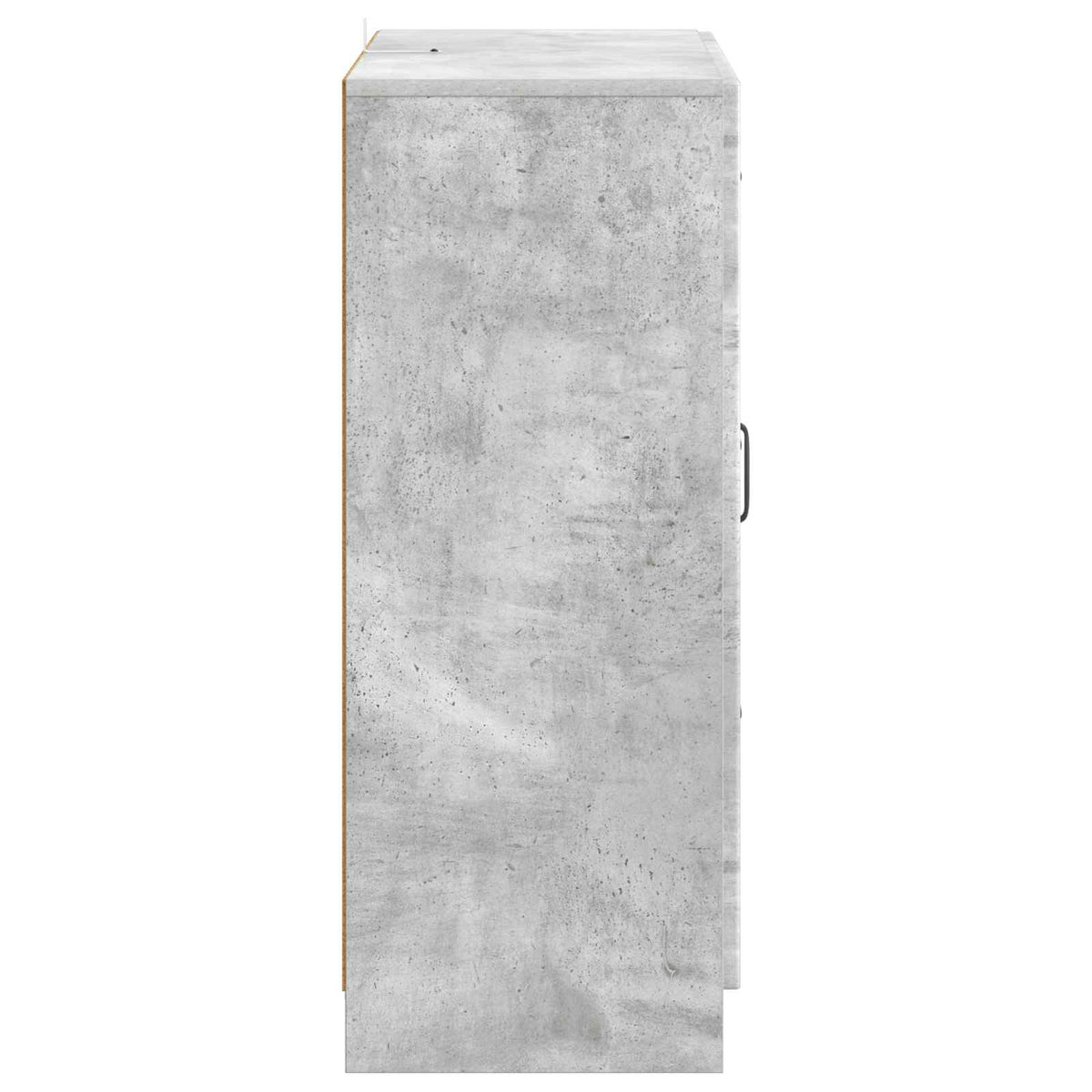 Sideboard med skuffe Betongrå 66 x 34,5 x 87 cm Konstrueret træ