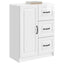 Sideboard Hvid højglans 66 x 34,5 x 87 cm Konstrueret træ