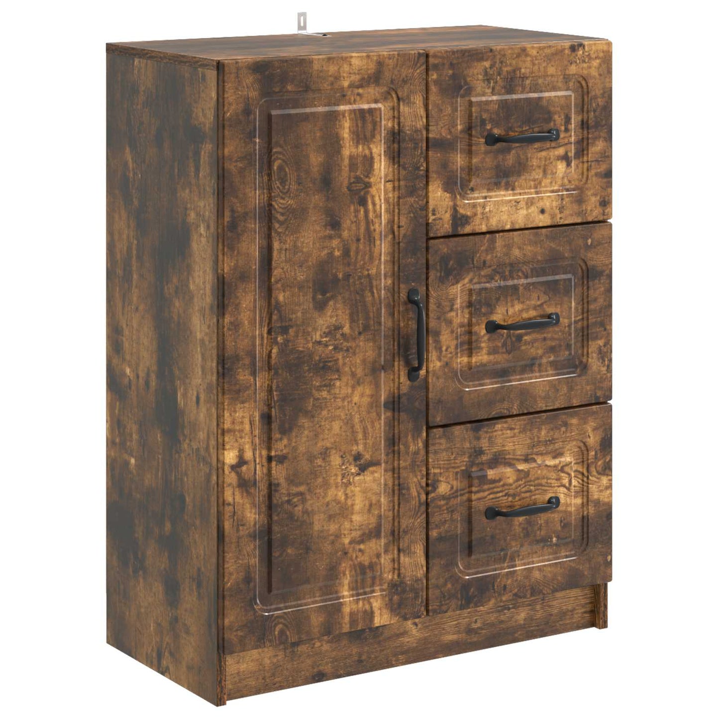 Sideboard med skuffe Røget eg 66 x 34,5 x 87 cm Konstrueret træ