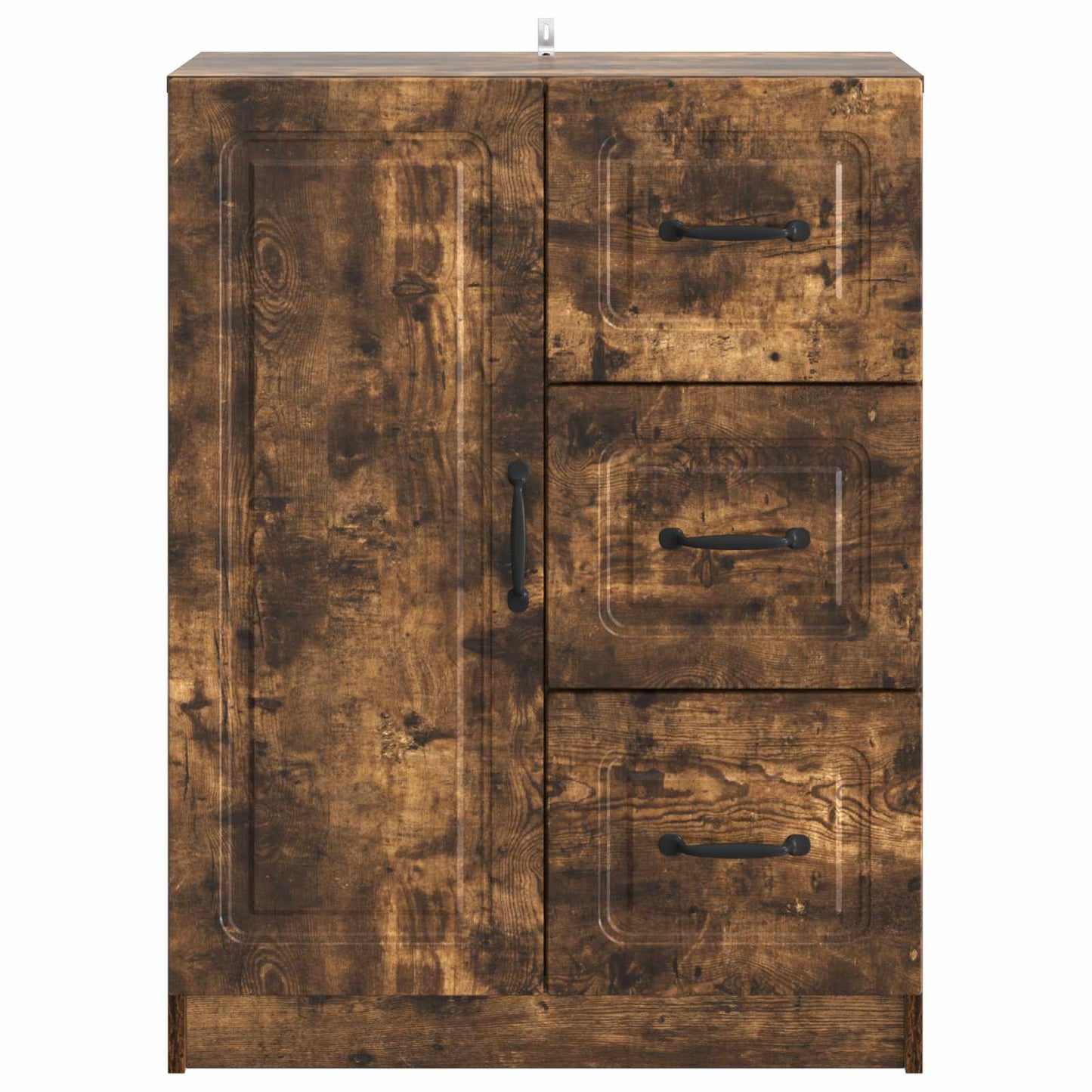 Sideboard med skuffe Røget eg 66 x 34,5 x 87 cm Konstrueret træ