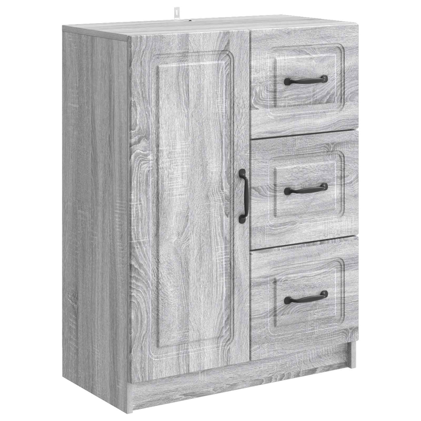 Sideboard Grå sonoma-eg 66 x 34,5 x 87 cm Konstrueret træ