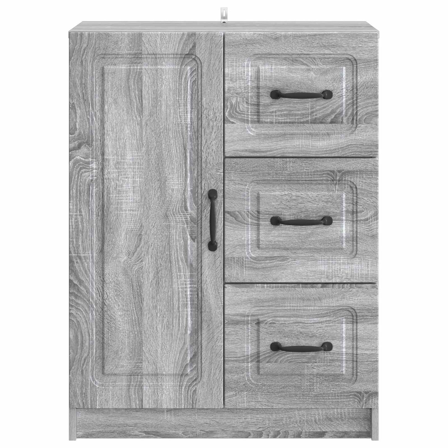 Sideboard Grå sonoma-eg 66 x 34,5 x 87 cm Konstrueret træ