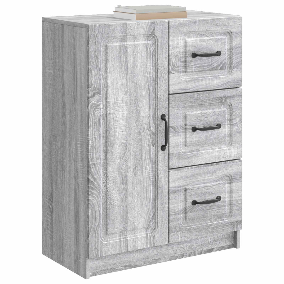 Sideboard Grå sonoma-eg 66 x 34,5 x 87 cm Konstrueret træ