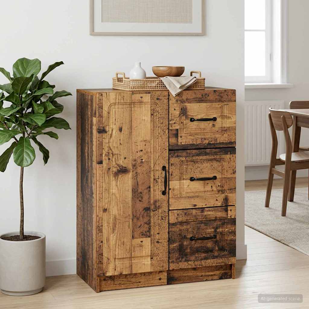 Sideboard Gammelt træ 66 x 34,5 x 87 cm Konstrueret træ