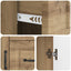 Sideboard Artisan-eg 66 x 34,5 x 87 cm Konstrueret træ