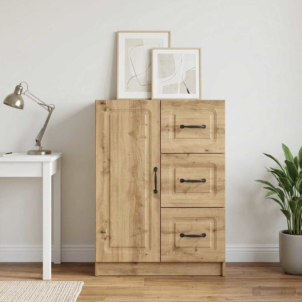 Sideboard Artisan-eg 66 x 34,5 x 87 cm Konstrueret træ