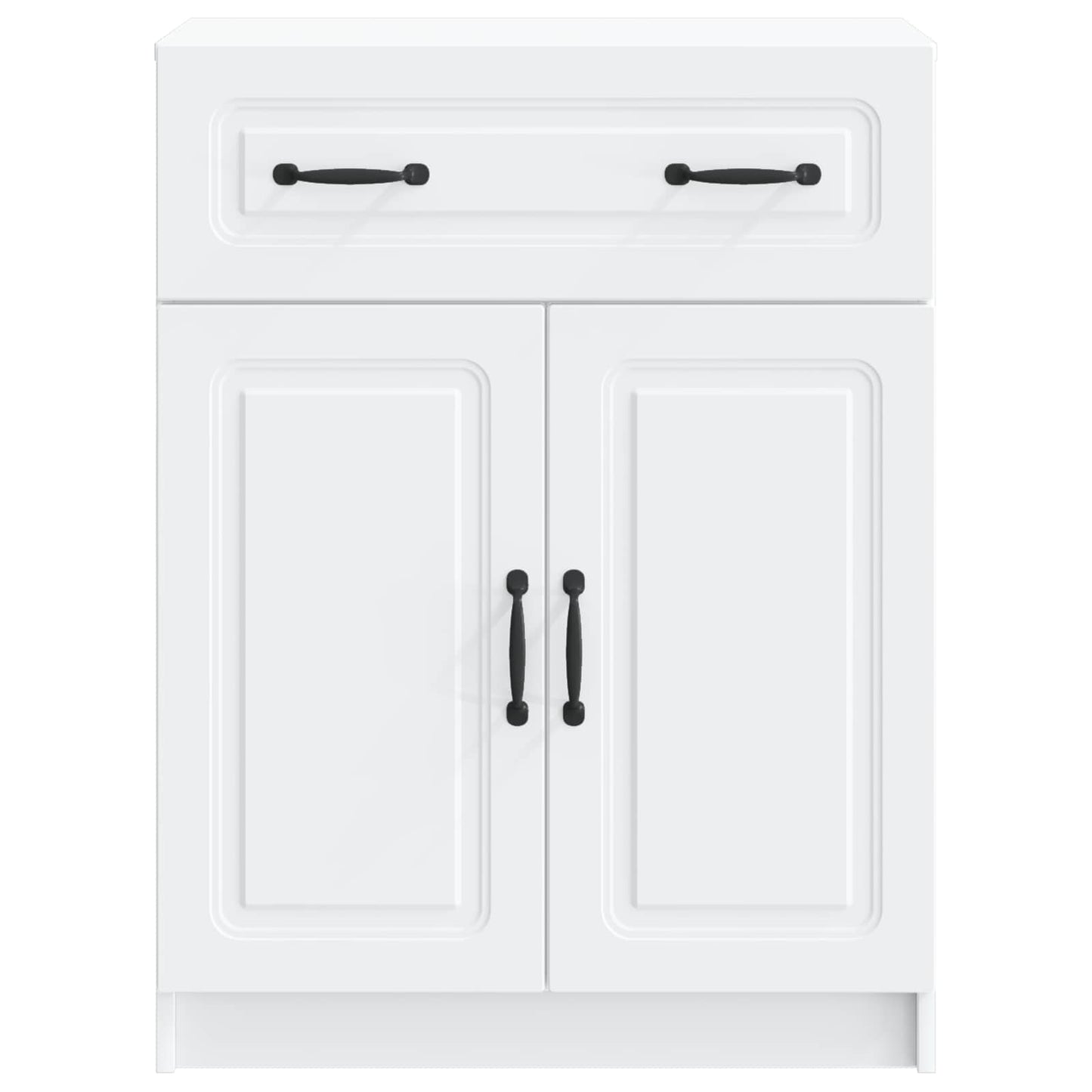 Sideboard Hvid 66 x 34,5 x 87 cm Konstrueret træ