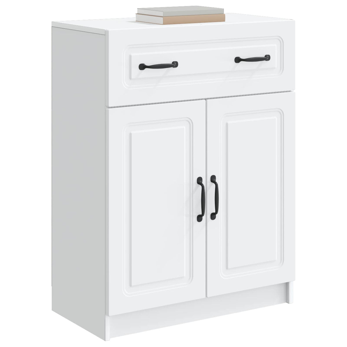 Sideboard Hvid 66 x 34,5 x 87 cm Konstrueret træ