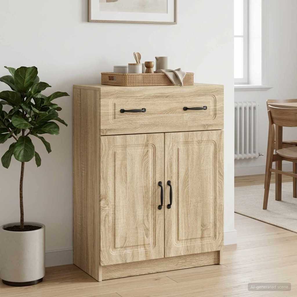 Sideboard Sonoma-eg 66 x 34,5 x 87 cm Konstrueret træ