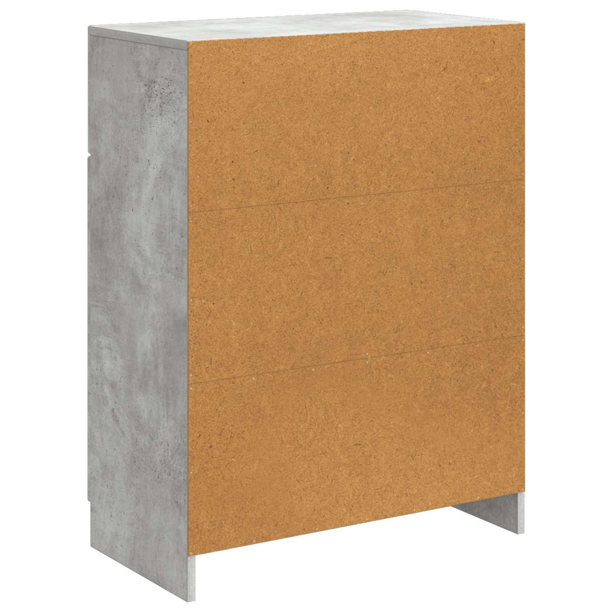 Sideboard med skuffe Betongrå 66 x 34,5 x 87 cm Konstrueret træ