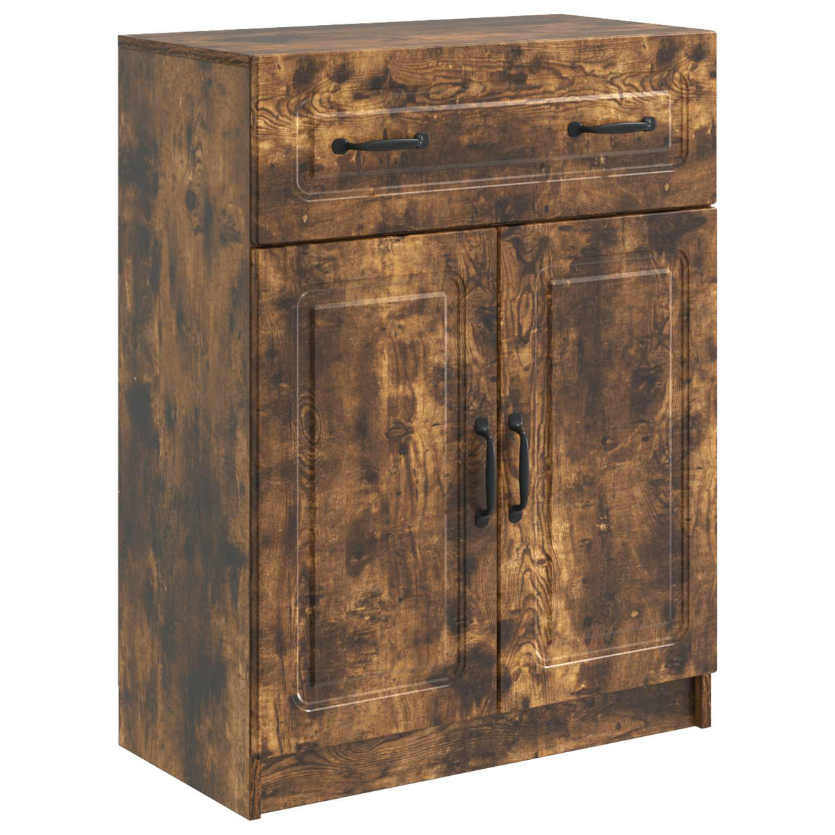 Sideboard med skuffe Røget eg 66 x 34,5 x 87 cm Konstrueret træ