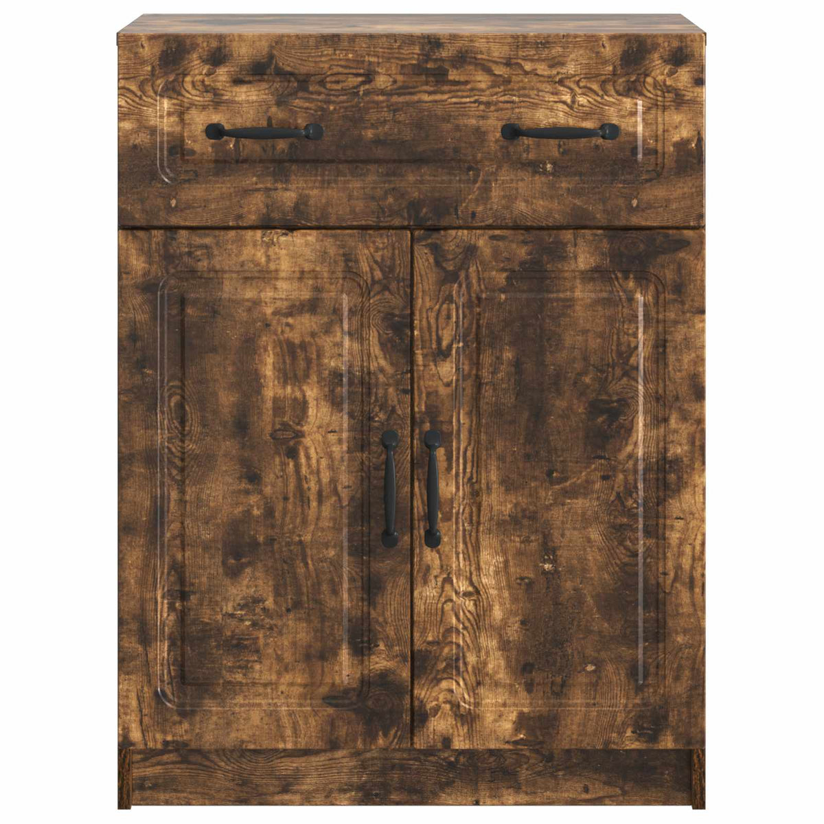 Sideboard med skuffe Røget eg 66 x 34,5 x 87 cm Konstrueret træ