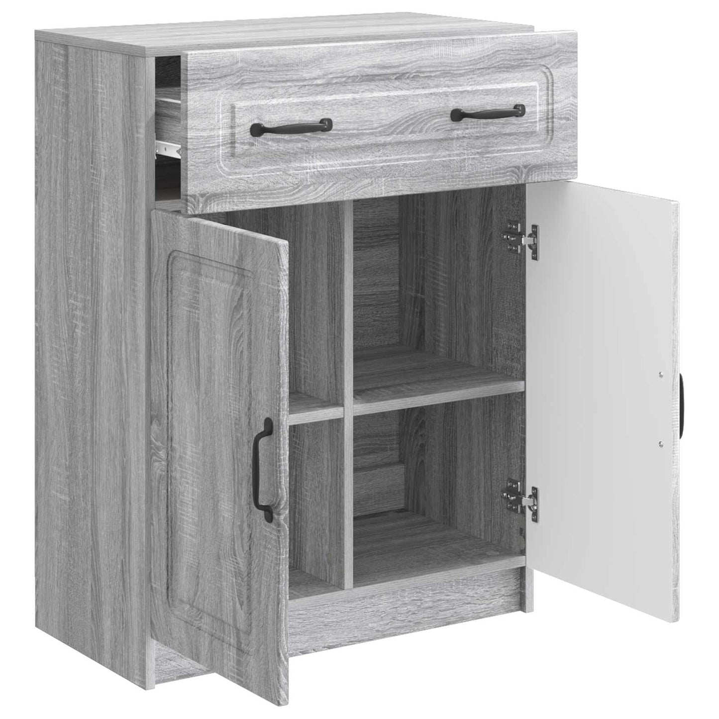 Sideboard Grå sonoma-eg 66 x 34,5 x 87 cm Konstrueret træ