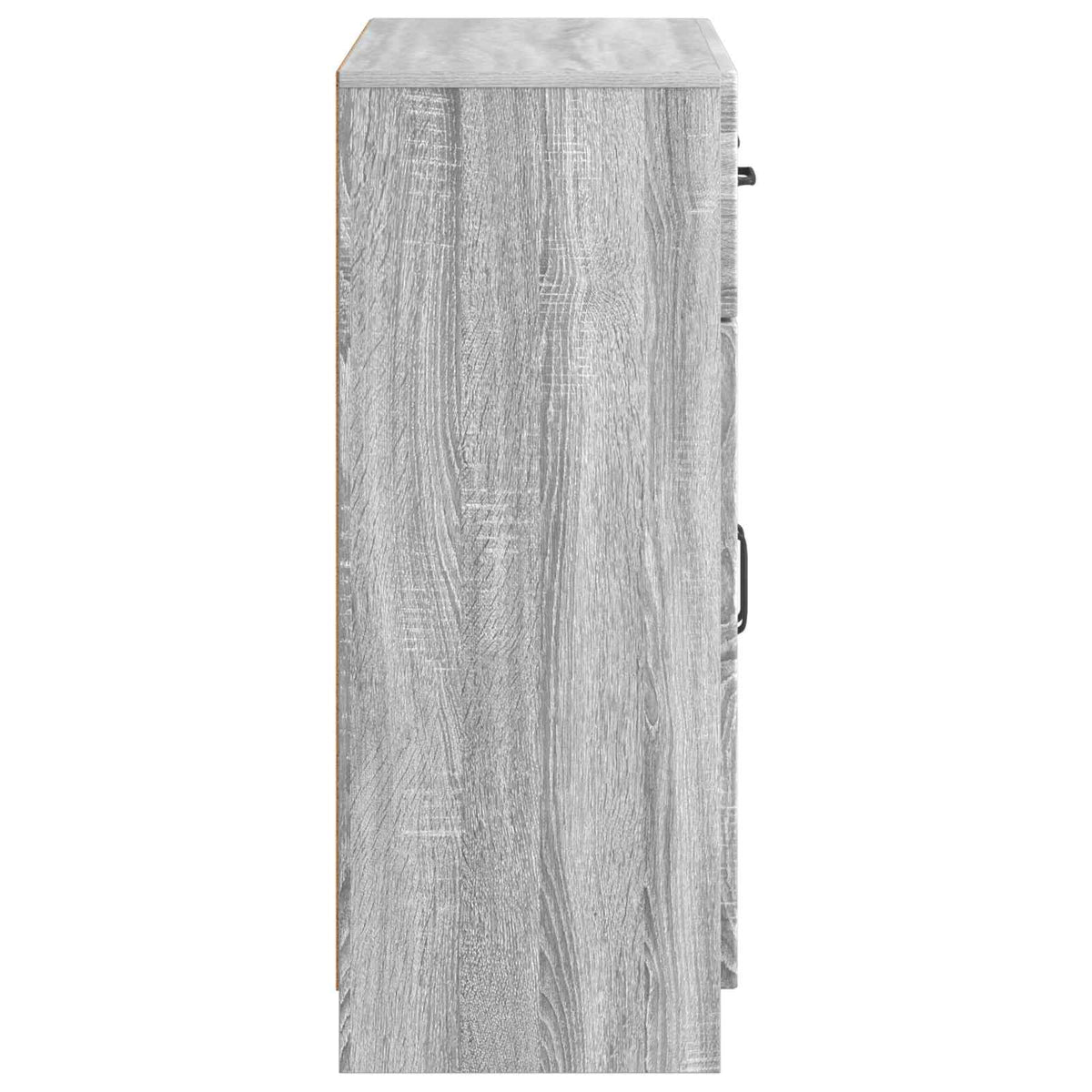 Sideboard Grå sonoma-eg 66 x 34,5 x 87 cm Konstrueret træ