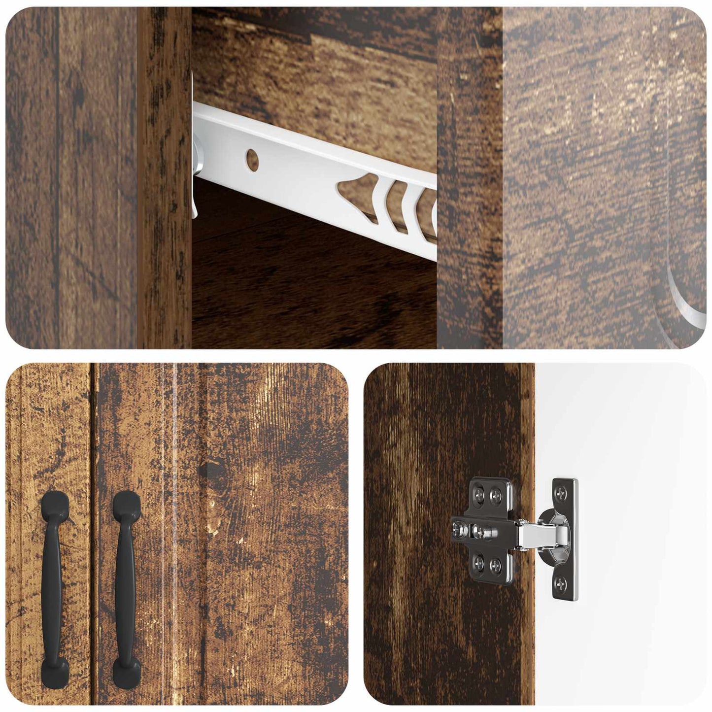 Sideboard Gammelt træ 66 x 34,5 x 87 cm Konstrueret træ