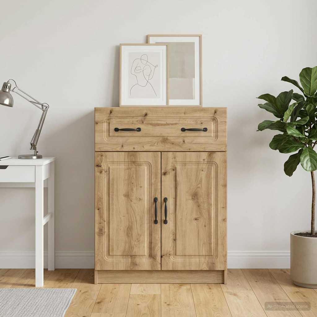 Sideboard Artisan-eg 66 x 34,5 x 87 cm Konstrueret træ