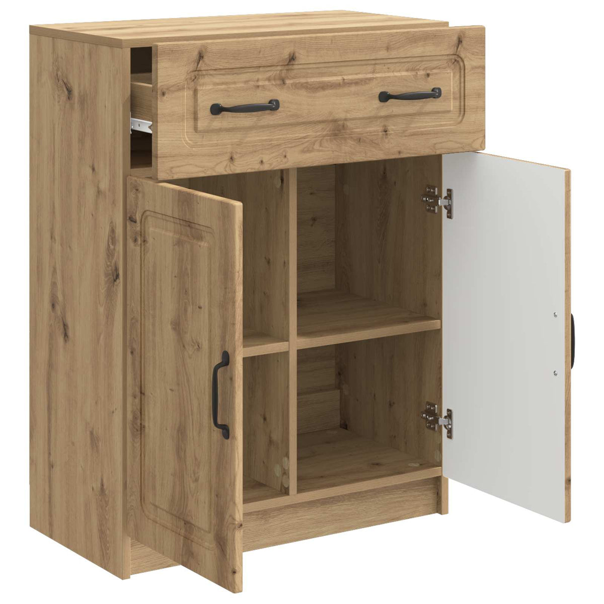Sideboard Artisan-eg 66 x 34,5 x 87 cm Konstrueret træ