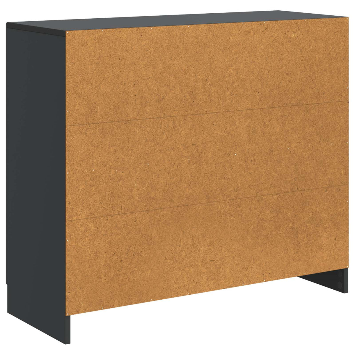 Sideboard Sort 89 x 34,5 x 77 cm Konstrueret træ