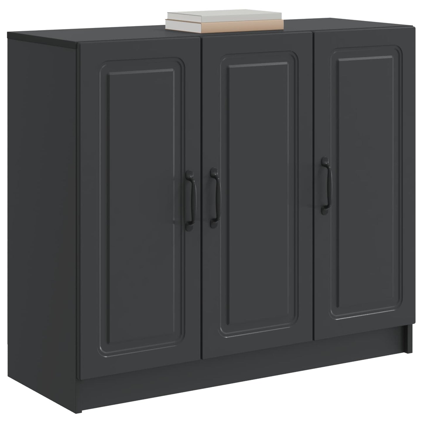Sideboard Sort 89 x 34,5 x 77 cm Konstrueret træ