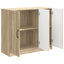 Sideboard Sonoma-eg 89 x 34,5 x 77 cm Konstrueret træ