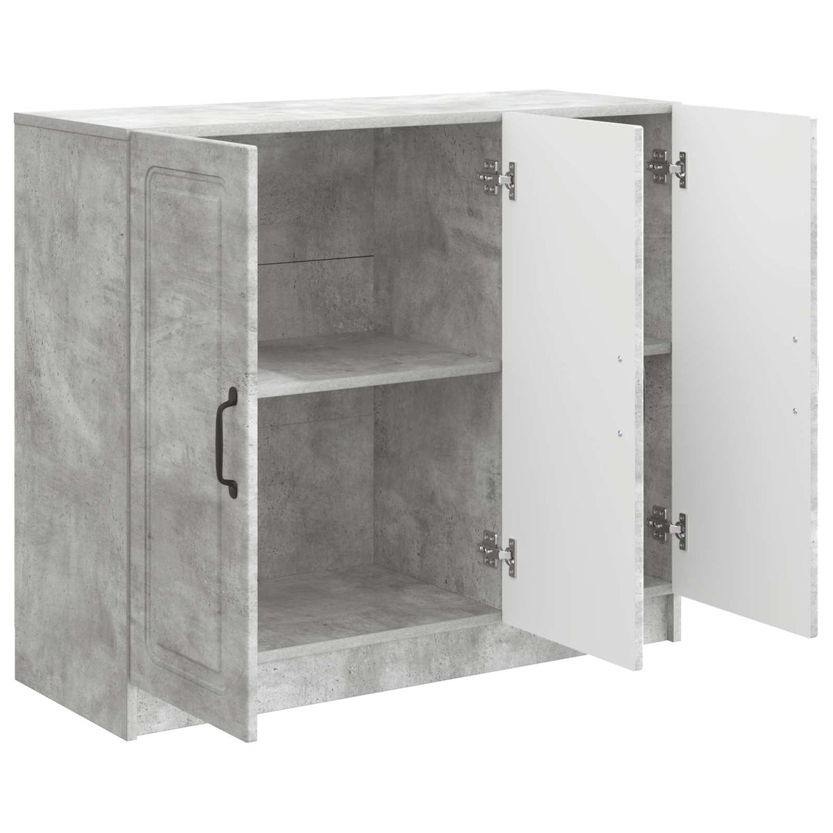 Sideboard Betongrå 89 x 34,5 x 77 cm Konstrueret træ