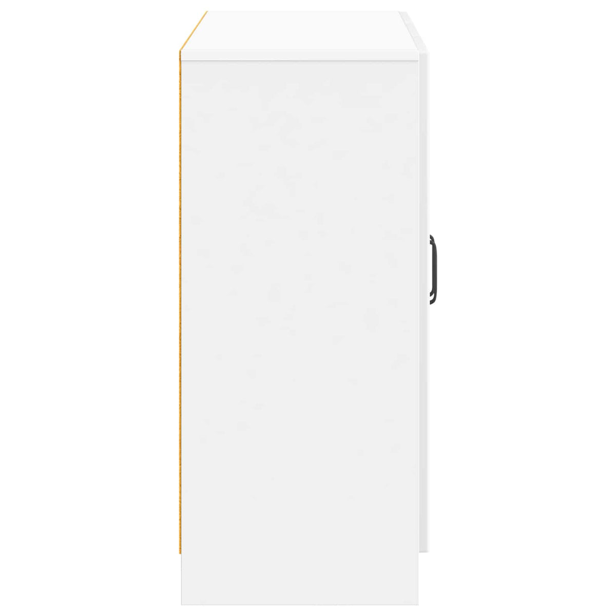 Sideboard Hvid højglans 89 x 34,5 x 77 cm Konstrueret træ