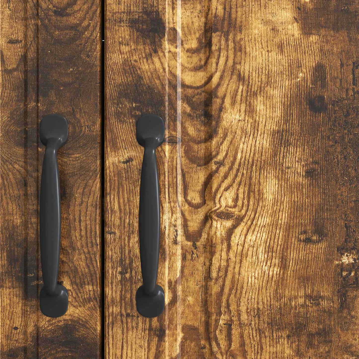 Sideboard Røget eg 89 x 34,5 x 77 cm Konstrueret træ