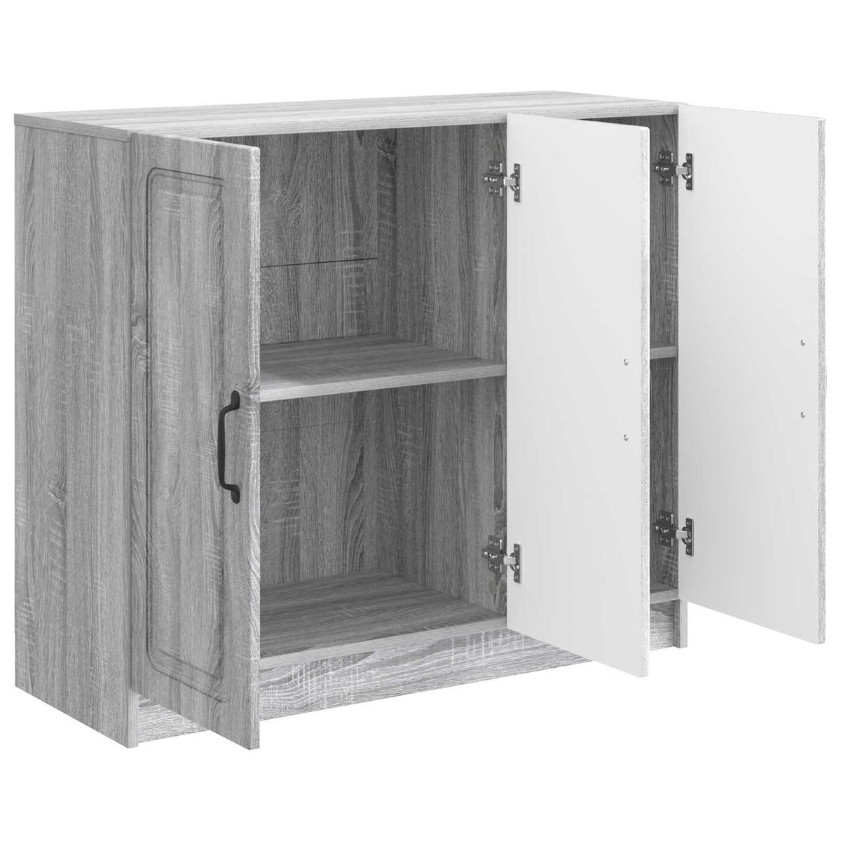Sideboard Grå sonoma-eg 89 x 34,5 x 77 cm Konstrueret træ