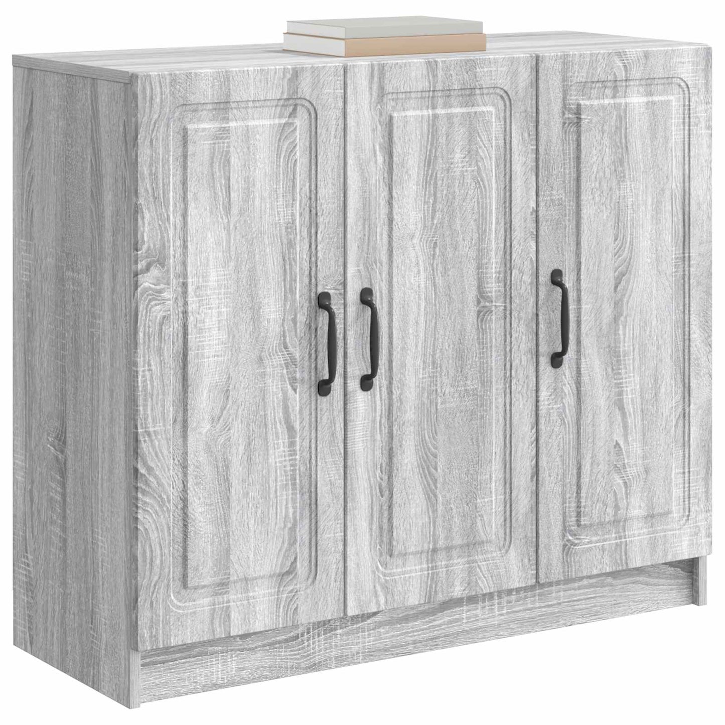 Sideboard Grå sonoma-eg 89 x 34,5 x 77 cm Konstrueret træ