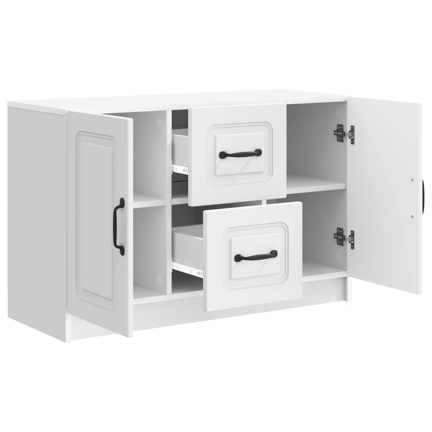 Sideboard Hvid 89 x 34,5 x 57 cm Konstrueret træ