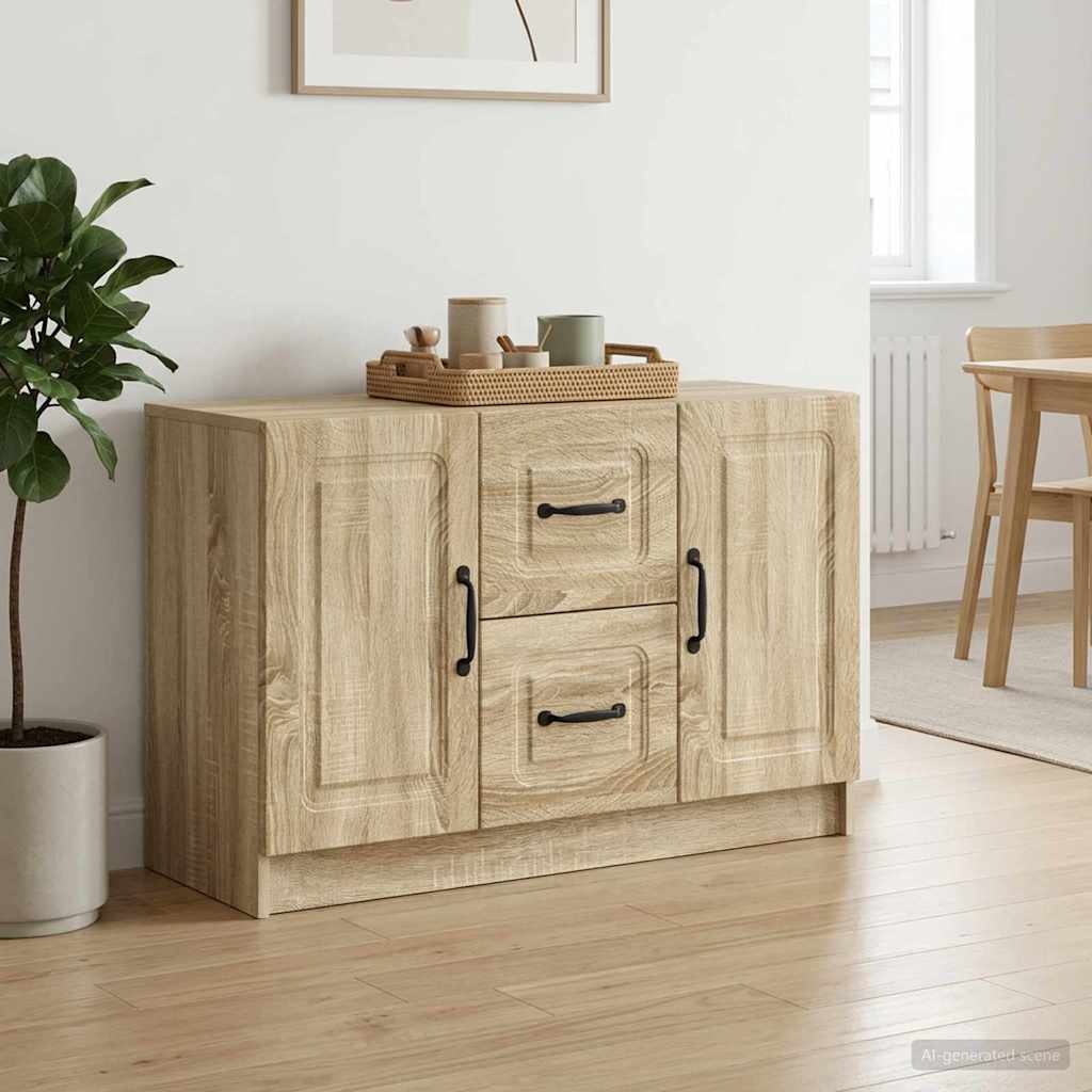 Sideboard Sonoma-eg 89 x 34,5 x 57 cm Konstrueret træ