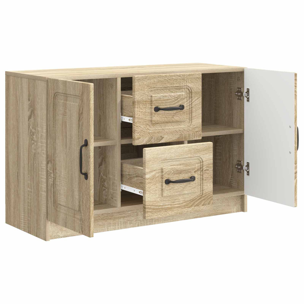 Sideboard Sonoma-eg 89 x 34,5 x 57 cm Konstrueret træ