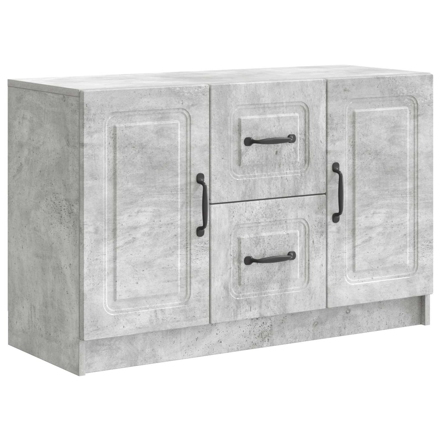 Sideboard Betongrå 89 x 34,5 x 57 cm Konstrueret træ