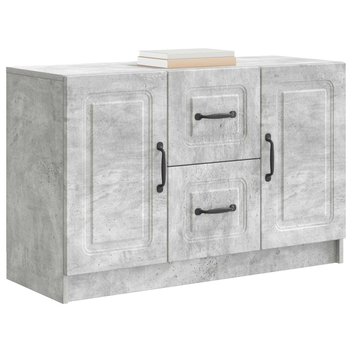 Sideboard Betongrå 89 x 34,5 x 57 cm Konstrueret træ