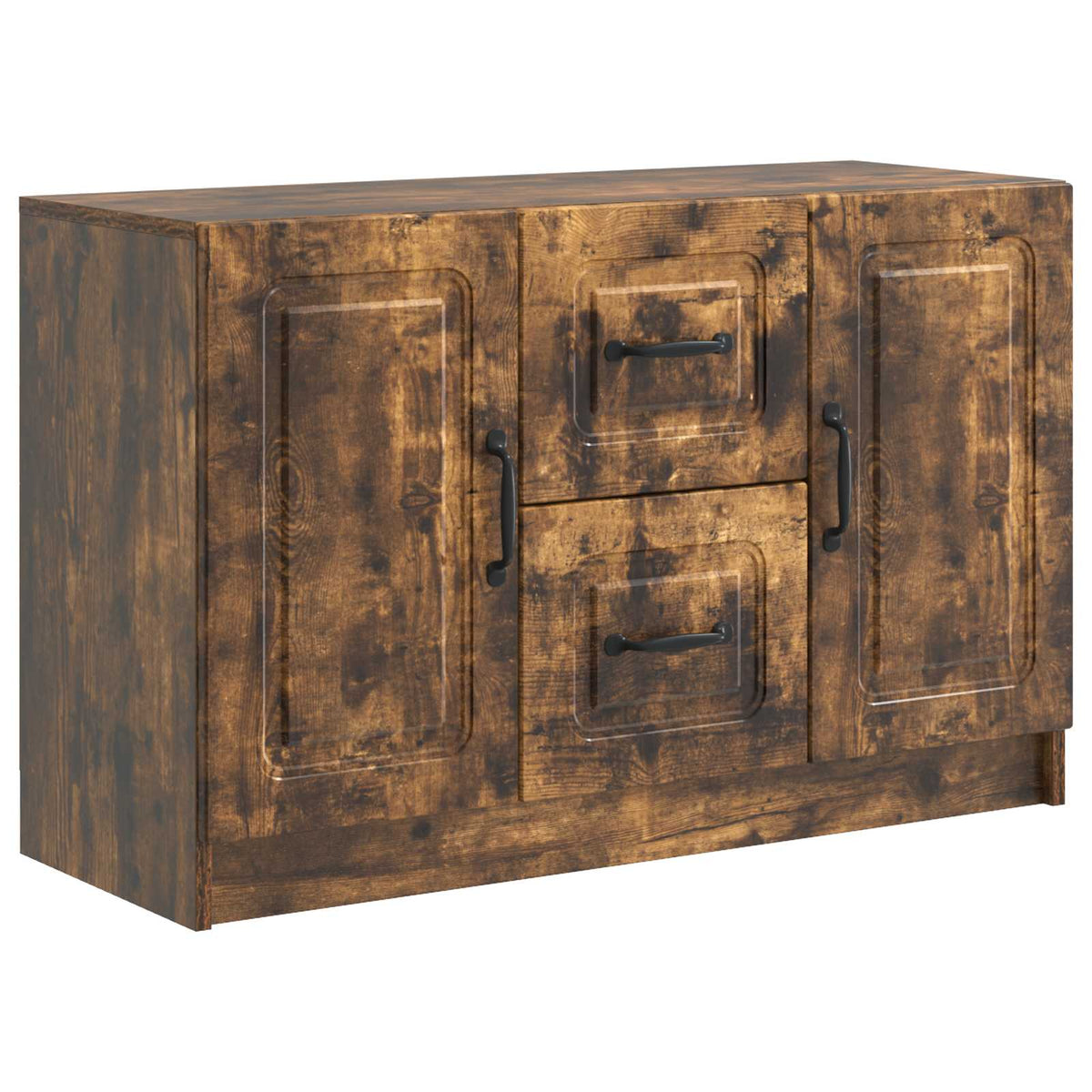 Sideboard Røget eg 89 x 34,5 x 57 cm Konstrueret træ