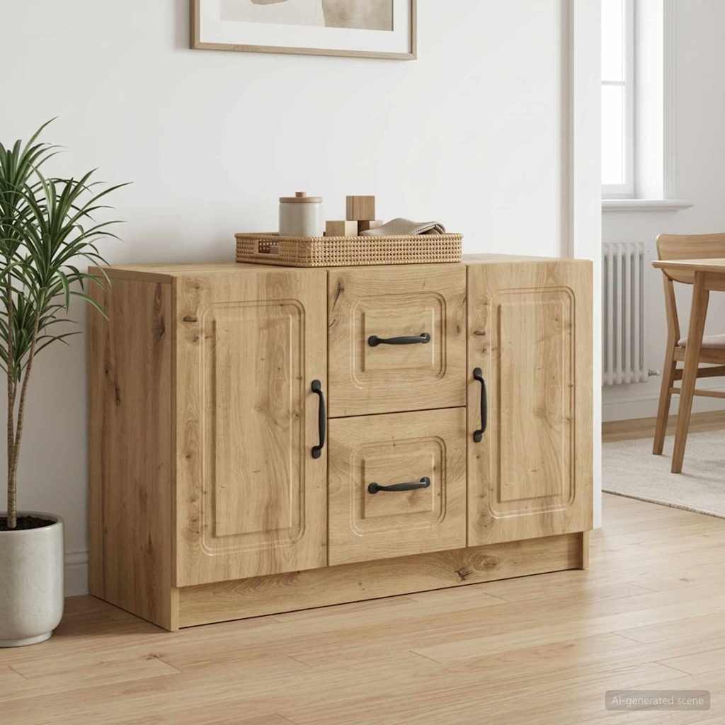 Sideboard Artisan-eg 89 x 34,5 x 57 cm Konstrueret træ