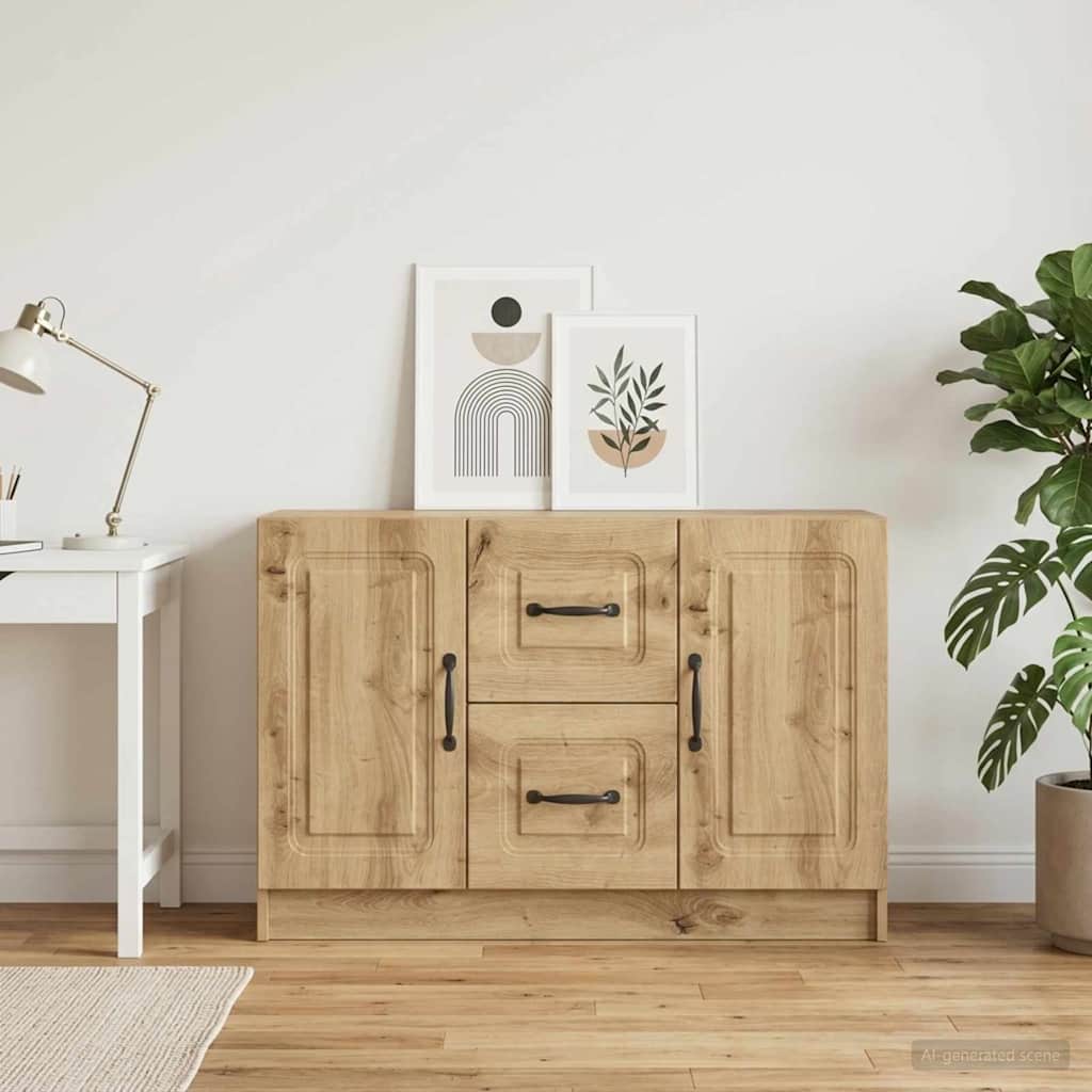 Sideboard Artisan-eg 89 x 34,5 x 57 cm Konstrueret træ