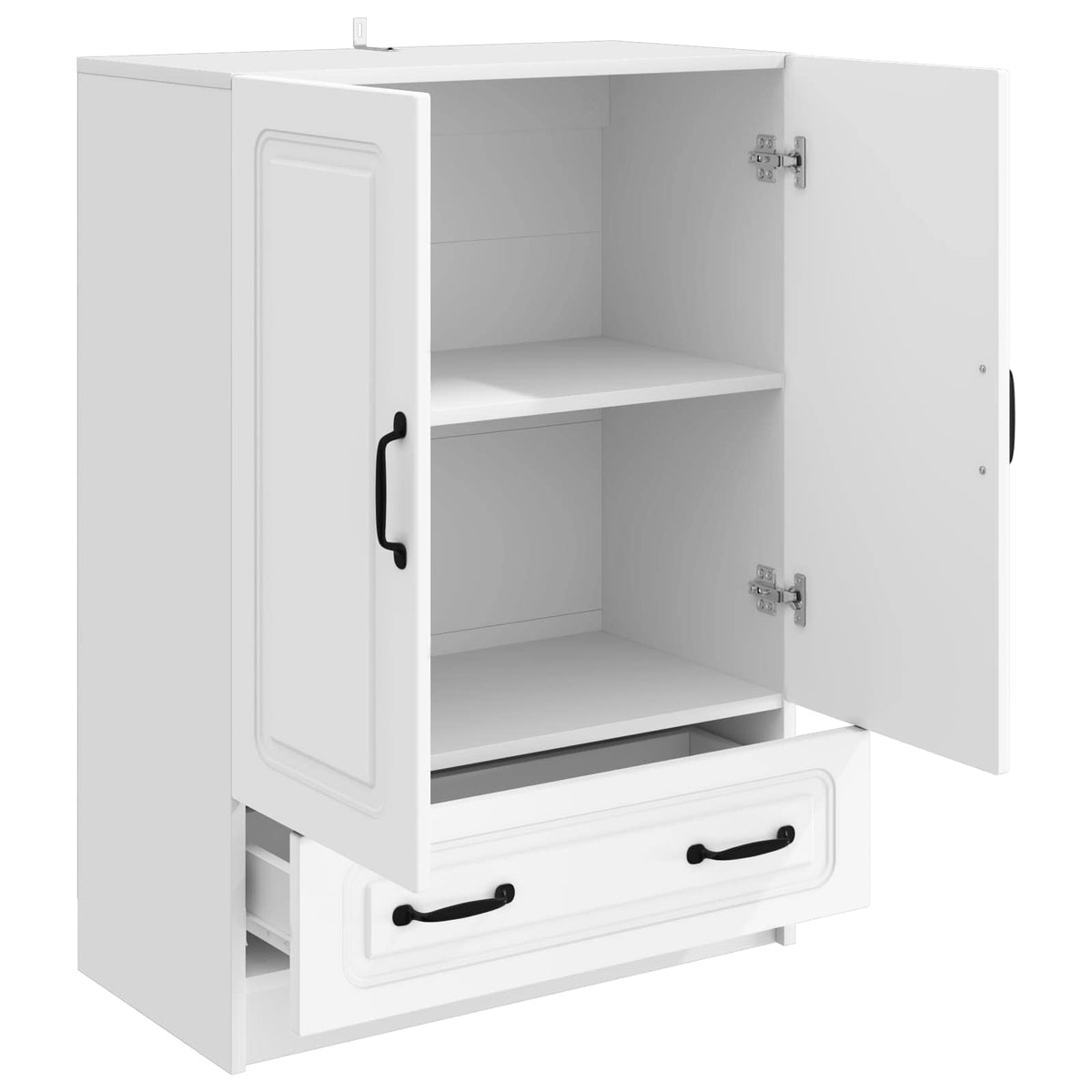 Sideboard Hvid 66 x 34,5 x 92 cm Konstrueret træ