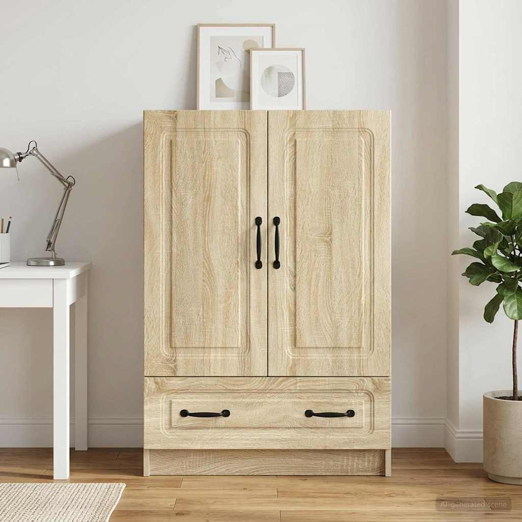 Sideboard Sonoma-eg 66 x 34,5 x 92 cm Konstrueret træ