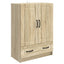Sideboard Sonoma-eg 66 x 34,5 x 92 cm Konstrueret træ