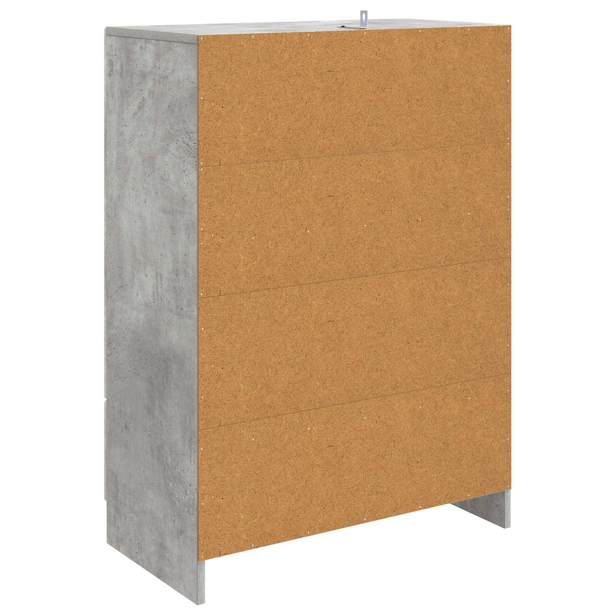 Sideboard med skuffe Betongrå 66 x 34,5 x 92 cm Konstrueret træ