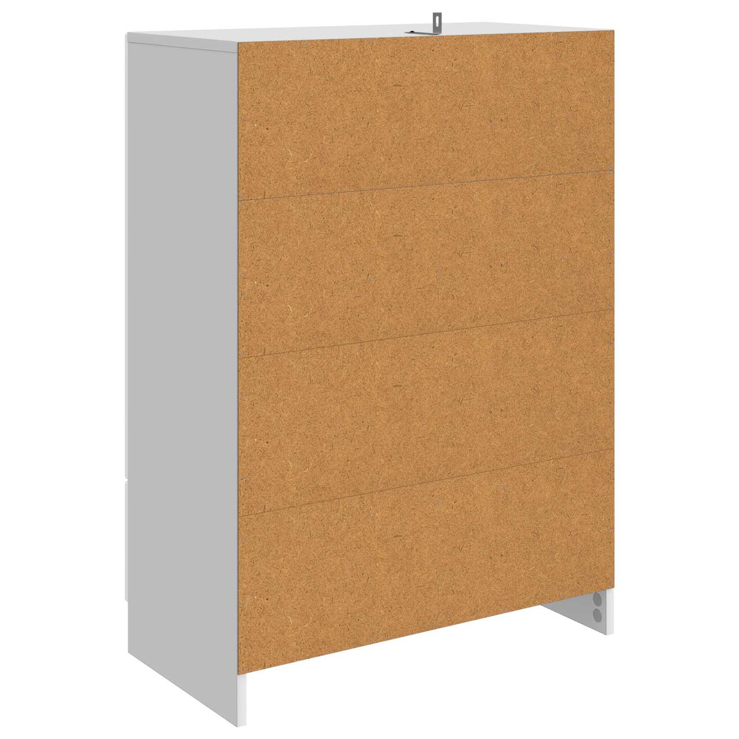 Sideboard Hvid højglans 66 x 34,5 x 92 cm Konstrueret træ