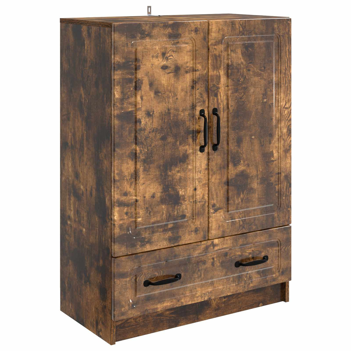 Sideboard med skuffe Røget eg 66 x 34,5 x 92 cm Konstrueret træ